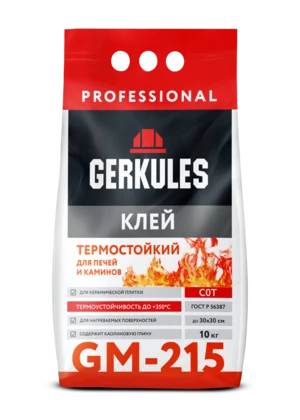 Клей для плитки C0T Термостойкий GERKULES GM-215 PRO 10кг
