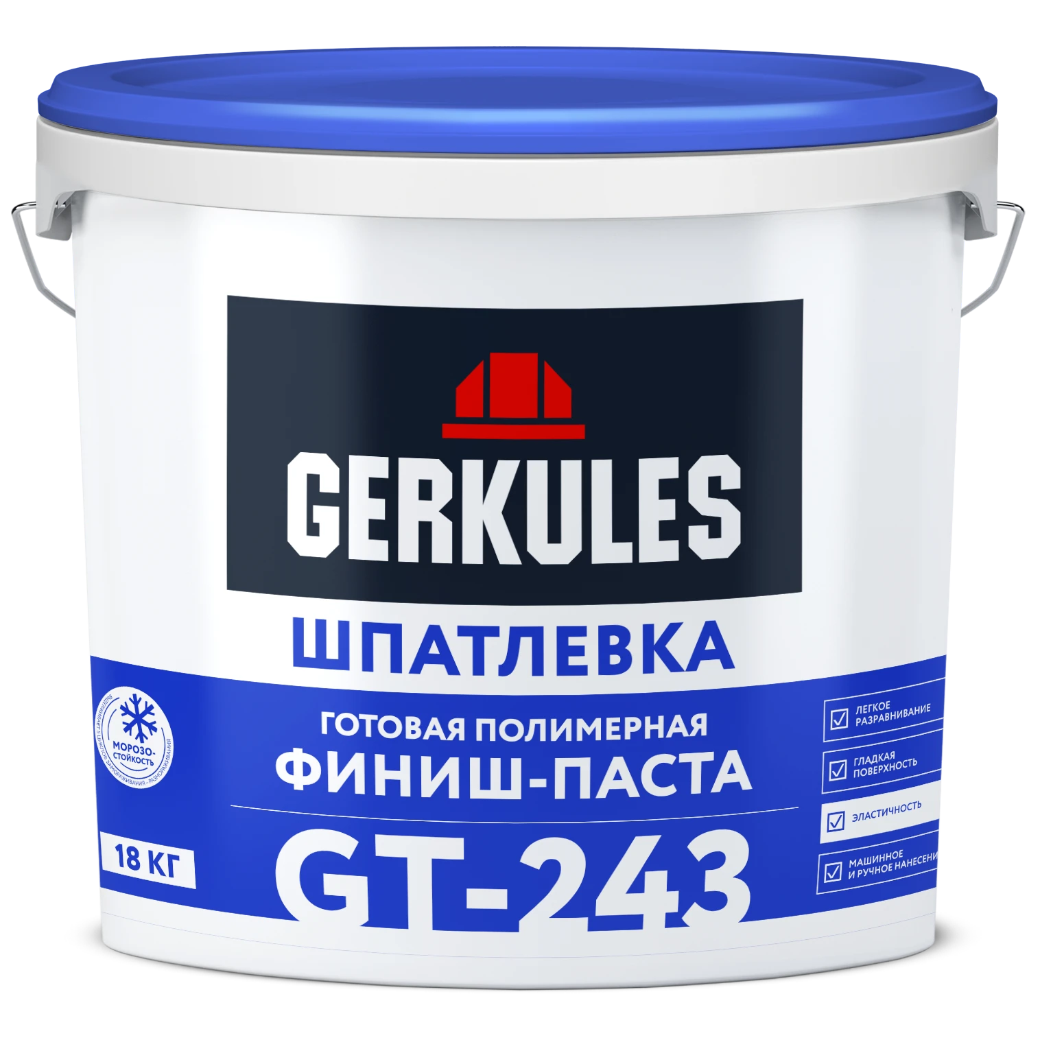 Шпатлевка полимерная готовая Финиш-Паста GERKULES GT-243 (ведро) 18кг