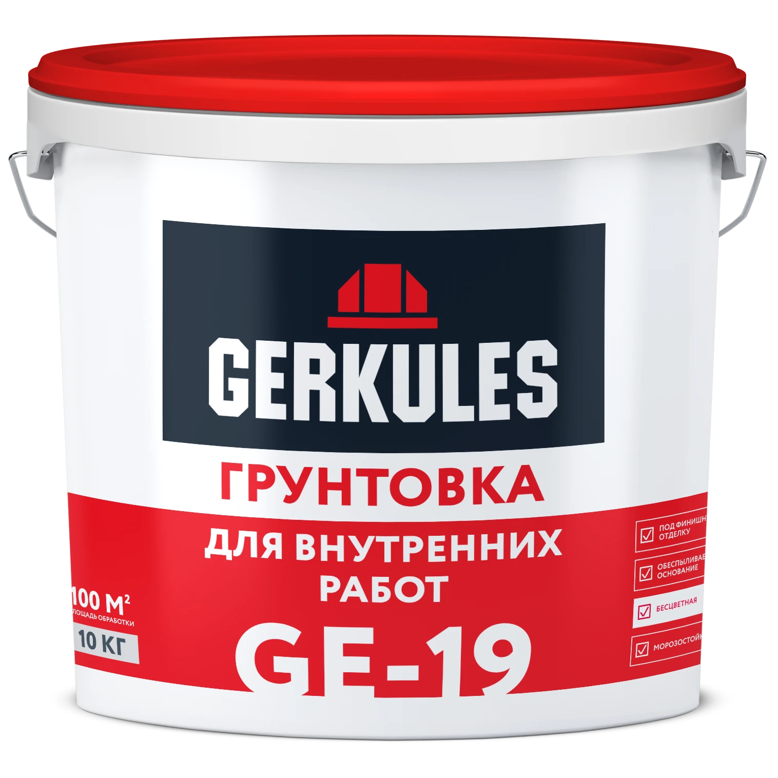 Грунтовка для внутр. работ GERKULES GE-19 (ведро) 10кг