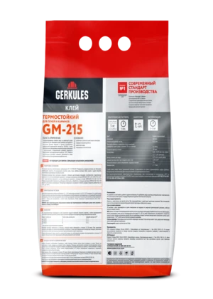 Клей для плитки C0T Термостойкий GERKULES GM-215 PRO  5кг